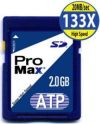 ATP Secure Digital card ProMax Super High Speed (133X) 2 GB